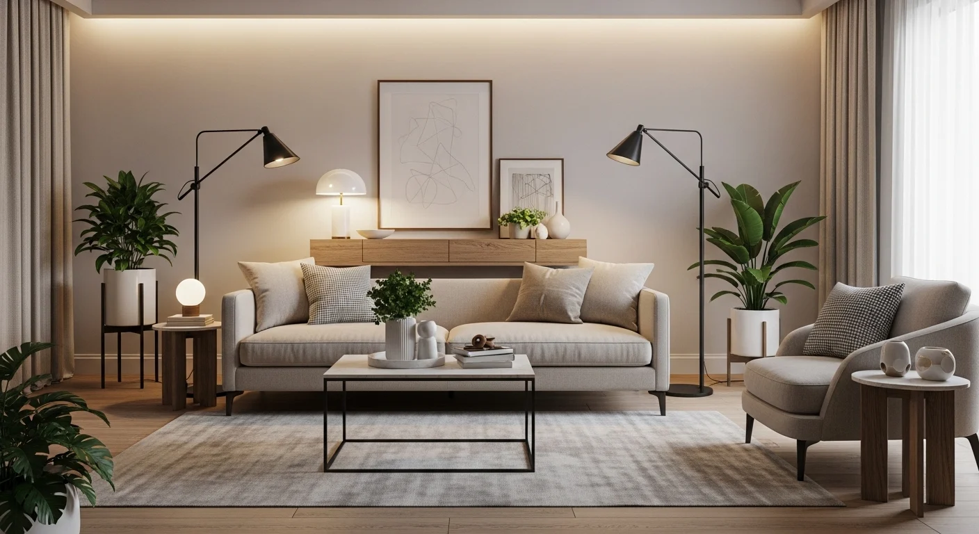 Timeless house interior decor with elegant and modern design