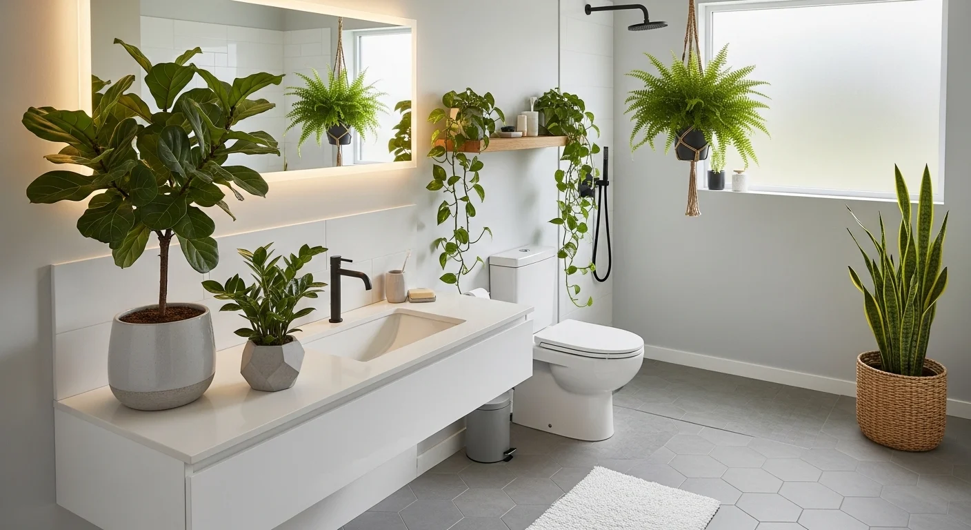 Farmhouse laundry room with rustic decor and wooden accents