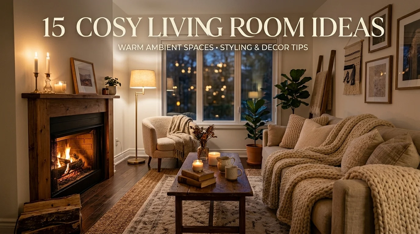Warm neutral colors creating a cozy living room atmosphere
