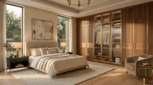 Stylish closet door ideas in a modern bedroom